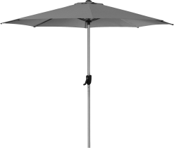 CANE-LINE SUNSHADE PARASOL M/KRANK Ø3CM SILVER MAT ANODISERET