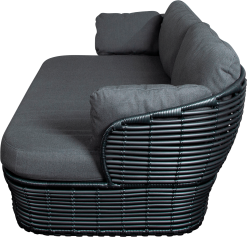 CANE-LINE BASKET 2-PERS SOFA GRAFIT INKL HYNDESÆT I GRÅ AIRTOUCH -Haveindretning Butik 2165383 9139711 CANE LINE BASKET 2 PERS SOFA 4