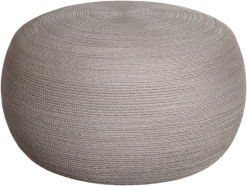 CANE-LINE CIRCLE FODSKAMMEL STOR TAUPE RUND