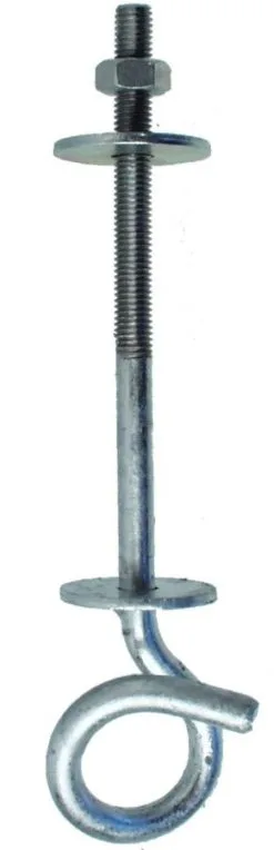 GYNGEKROGE GALV. Ø 9 MM 210MM