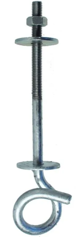 GYNGEKROGE GALV. Ø 12 MM 250MM VARMFORZ.