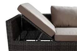 Fog Havemøbler SEVILLA 3 PERSONERS SOFA FLET NATURGRÅ INKL. HYNDER 222X80CM -Haveindretning Butik 37858 9092699 Detalje