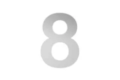 JASA HUSNUMMER "8" HØJDE 140MM RUSTFRI -Haveindretning Butik 79777 1248542 Husnummer252082520rustfri2520st252B25C32591l2520140mm