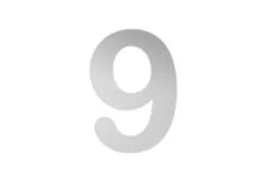 JASA HUSNUMMER "9" HØJDE 140MM RUSTFRI -Haveindretning Butik 79778 1248543 Husnummer252092520rustfri2520st252B25C32591l2520140mm