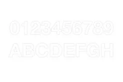 JASA TAL- OG BOGSTAVARK KOMBI PAKKE HVID