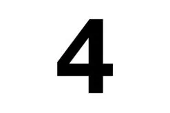 JASA HUSNUMMER 4 SELVKLÆBENDE SORT 70MM