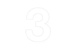 JASA HUSNUMMER 3 SELVKLÆBENDE HVID 70MM