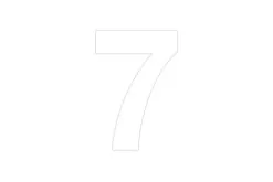 JASA HUSNUMMER 7 SELVKLÆBENDE HVID 70MM