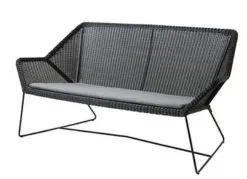 CANE-LINE BREEZE SÆDEHYNDE TIL 2-PERS SOFA GRÅ SUNBRELLA NATTE 118X46X2CM -Haveindretning Butik 84951 9125725 CANE LINE2520BREEZE2520HYNDE2520TIL