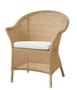 CANE-LINE LANSING SÆDEHYNDE TIL STOL HVID SUNBRELLA NATTE 49X48X7CM -Haveindretning Butik 85006 9112388 CANE LINE2520LANSING2520HYNDE2520TIL