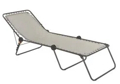 LAFUMA SIESTA DRØMMESENG BATYLINE HVIDGRÅ MED GRÅT STEL